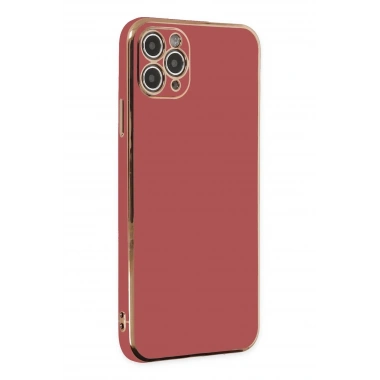 Mey İthalat®  iPhone 11 Pro Max Kılıf Volet Silikon - Kırmızı