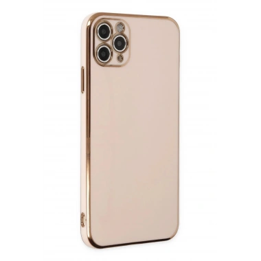 Mey İthalat®  iPhone 11 Pro Max Kılıf Volet Silikon - Pembe
