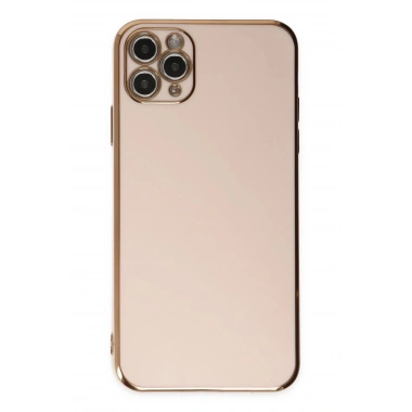 Mey İthalat®  iPhone 11 Pro Max Kılıf Volet Silikon - Pembe