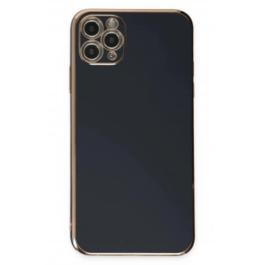 Mey İthalat®  iPhone 11 Pro Max Kılıf Volet Silikon - Siyah