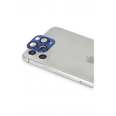 Mey İthalat® iPhone 11 Pro Max Pers Alüminyum Kamera Lens - Lacivert