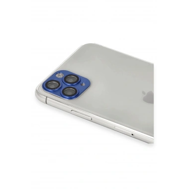 Mey İthalat® iPhone 11 Pro Max Pers Alüminyum Kamera Lens - Lacivert