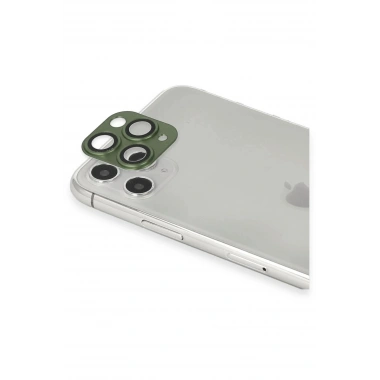 Mey İthalat® iPhone 11 Pro Max Pers Alüminyum Kamera Lens - Yeşil
