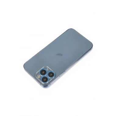 Mey İthalat® iPhone 11 Pro Max Shine Kamera Lens Koruma Cam - Mavi