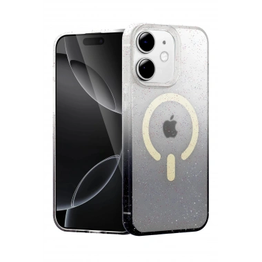 Mey İthalat®   iPhone 11 Pummel Shiny Magsafe Kapak - Siyah
