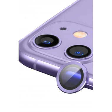 Mey İthalat® iPhone 11 Raze Metal Kamera Lens - Mor