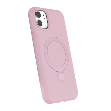 Mey İthalat®   iPhone 11 Regal Magsafe Standlı Kapak - Açık Pembe