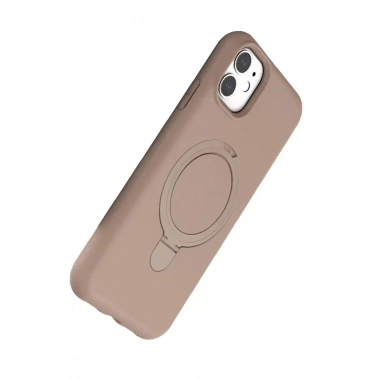Mey İthalat®   iPhone 11 Regal Magsafe Standlı Kapak - Çöl Titanyum