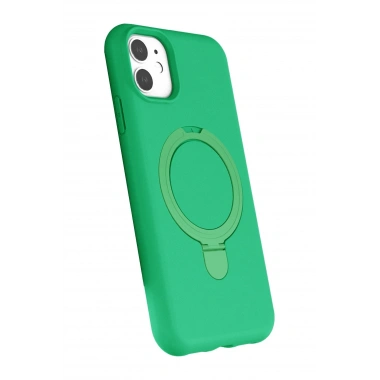 Mey İthalat®   iPhone 11 Regal Magsafe Standlı Kapak - Yeşil