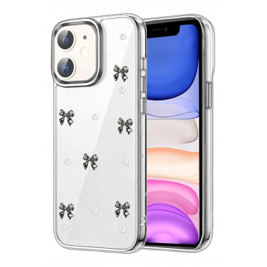 Mey İthalat®   iPhone 12 Fiyonk Desenli Kapak - Desen 8