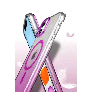 Mey İthalat®   iPhone 12 Glossy Magsafe Kapak - Mavi