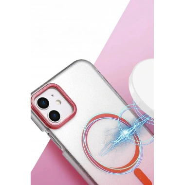 Mey İthalat®   iPhone 12 Glossy Magsafe Kapak - Mor