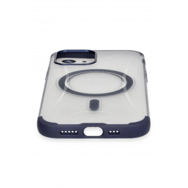 Mey İthalat®  iPhone 12 Hilton Magsafe Kapak - Lacivert