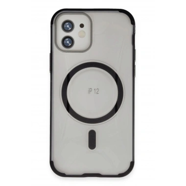Mey İthalat®  iPhone 12 Hilton Magsafe Kapak - Siyah