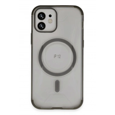Mey İthalat®  iPhone 12 Hilton Magsafe Kapak - Titan Gri