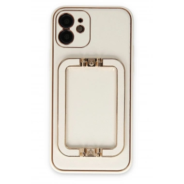 Mey İthalat®  iPhone 12 Kılıf Coco Elit Kapak - Beyaz