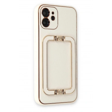 Mey İthalat®  iPhone 12 Kılıf Coco Elit Kapak - Beyaz