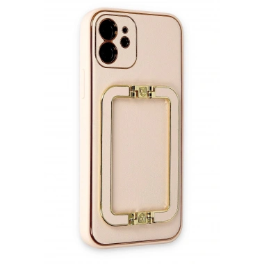 Mey İthalat®  iPhone 12 Kılıf Coco Elit Kapak - Gold