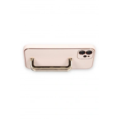 Mey İthalat®  iPhone 12 Kılıf Coco Elit Kapak - Pudra