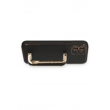 Mey İthalat®  iPhone 12 Kılıf Coco Elit Kapak - Siyah