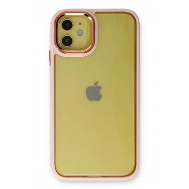 Mey İthalat®  iPhone 12 Kılıf Dora Kapak - Pudra