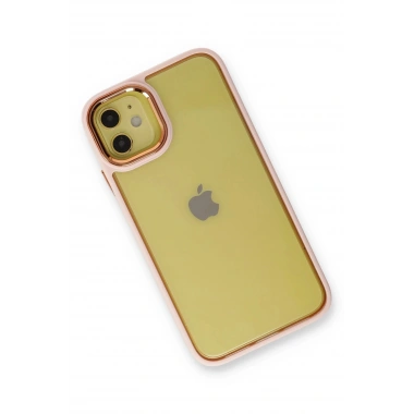 Mey İthalat®  iPhone 12 Kılıf Dora Kapak - Pudra