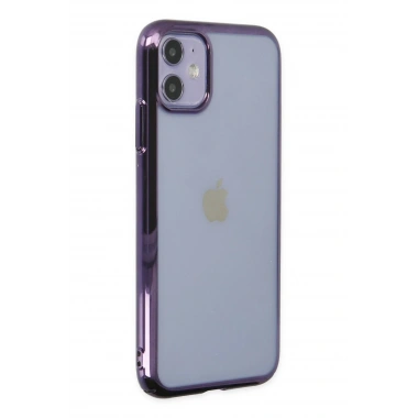 Mey İthalat® iPhone 12 Kılıf Element Silikon - Mor