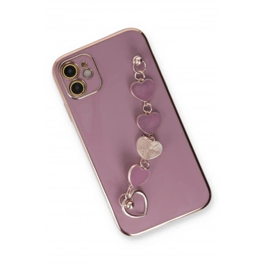 Mey İthalat® iPhone 12 Kılıf Esila Silikon - Mor