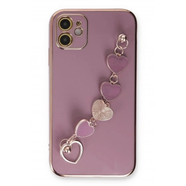 Mey İthalat® iPhone 12 Kılıf Esila Silikon - Mor