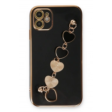 Mey İthalat® iPhone 12 Kılıf Esila Silikon - Siyah