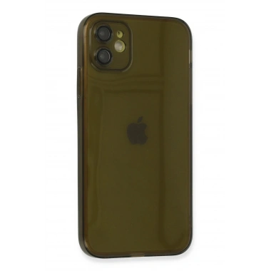 Mey İthalat® iPhone 12 Kılıf Fly Lens Silikon - Siyah