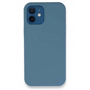 Mey İthalat®  iPhone 12 Kılıf Lansman Legant Silikon - Açık Mavi