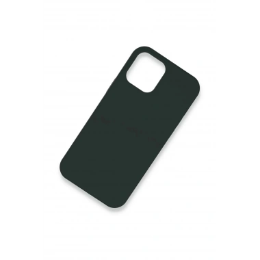 Mey İthalat®  iPhone 12 Kılıf Lansman Legant Silikon - Koyu Yeşil