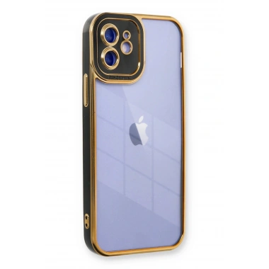 Mey İthalat® iPhone 12 Kılıf Liva Lens Silikon - Siyah