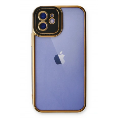 Mey İthalat® iPhone 12 Kılıf Liva Lens Silikon - Siyah