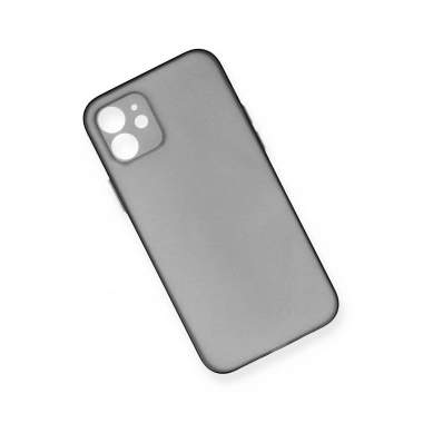 Mey İthalat® iPhone 12 Kılıf PP Ultra İnce Kapak - Gri