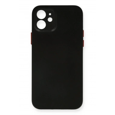 Mey İthalat® iPhone 12 Kılıf PP Ultra İnce Kapak - Siyah