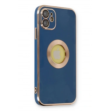Mey İthalat®  iPhone 12 Kılıf Store Silikon - Mavi