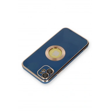 Mey İthalat®  iPhone 12 Kılıf Store Silikon - Mavi