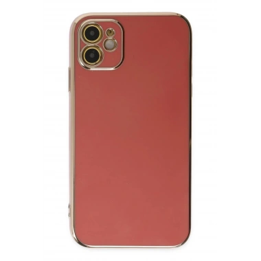 Mey İthalat®  iPhone 12 Kılıf Volet Silikon - Kırmızı