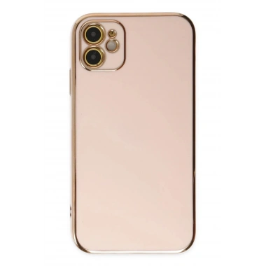 Mey İthalat®  iPhone 12 Kılıf Volet Silikon - Pembe