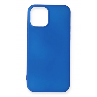 Mey İthalat®  iPhone 12 Mini Kılıf First Silikon - Mavi