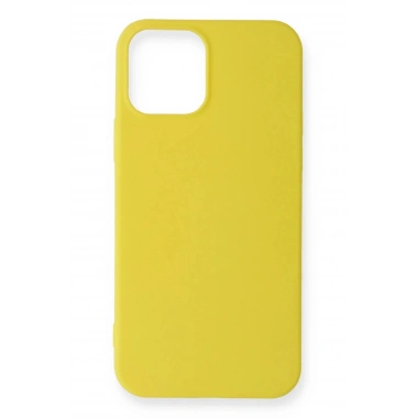 Mey İthalat®  iPhone 12 Mini Kılıf First Silikon - Sarı