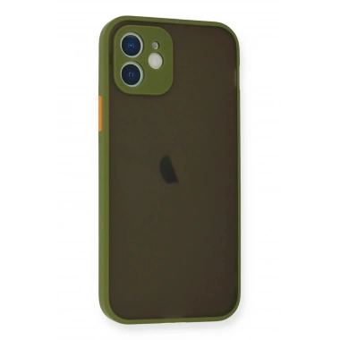 Mey İthalat®  iPhone 12 Mini Kılıf Montreal Silikon Kapak - Açık Yeşil