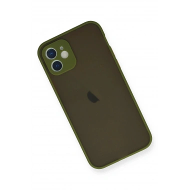 Mey İthalat®  iPhone 12 Mini Kılıf Montreal Silikon Kapak - Açık Yeşil