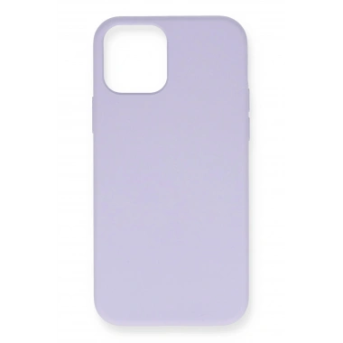 Mey İthalat®  iPhone 12 Mini Kılıf Nano içi Kadife Silikon - Lila