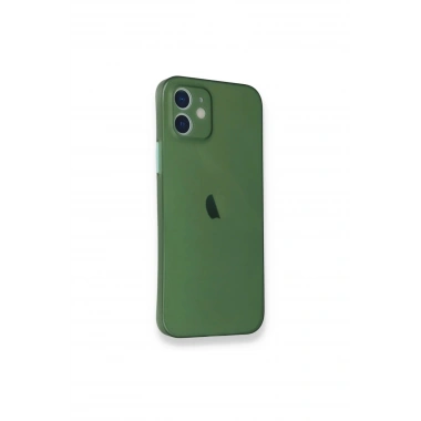 Mey İthalat®  iPhone 12 Mini Kılıf PP Ultra İnce Kapak - Yeşil