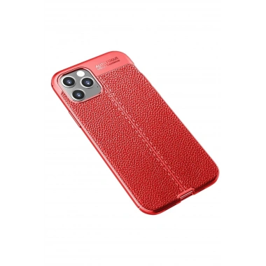 Mey İthalat®  iPhone 12 Pro Kılıf Auto Focus Kapak - Kırmızı