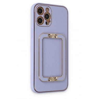 Mey İthalat®  iPhone 12 Pro Kılıf Coco Elit Kapak - Lila