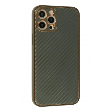 Mey İthalat®  iPhone 12 Pro Kılıf Coco Karbon Silikon - Füme